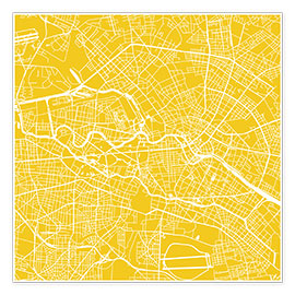 Poster City map of Berlin