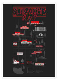 Poster Stranger Things map