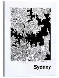 Canvas print  City map of Sydney - 44spaces