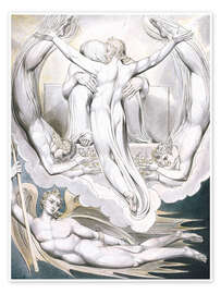 Poster  Christ offers to redeem Man - William Blake