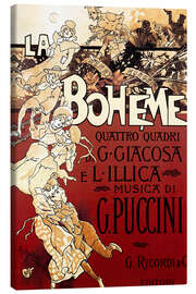 Canvas print  La Boheme of Puccini - Adolfo Hohenstein