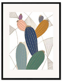Framed art print  Golden Cactus - Nikita Jariwala
