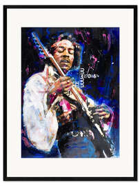 Framed art print  Jimi Hendrix - Sid Maurer