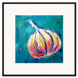 Framed art print  Garlic - Dawn Underwood
